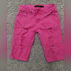 Mega Jeans Pink Shorts for Girls